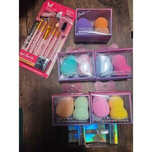 Makeup Brush Set Blenders & Tweezers Bundle - High-Quality Cosmetic Tools For Fl